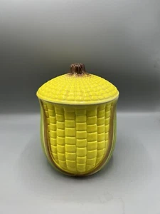 Vntg Made in Japan Ear of Corn Sugar Flour Spice Cookie Jar Canister Kitchen 9” - Picture 1 of 12