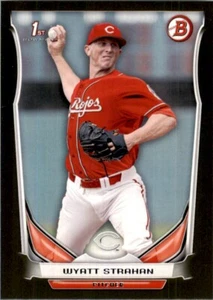 2014 Bowman Draft Picks Black Asia Wyatt Strahan Cincinnati Reds #DP97 - Picture 1 of 2