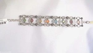 BRIGHTON BRACELET W/MULTI COLORED SWAROVSKI CRYSTAL NWT   - Picture 1 of 2