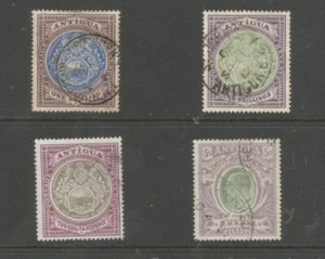 ANTIGUA SG37,50,39&40 EVII high values fine used cat £450 - Picture 1 of 2