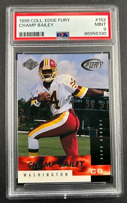 1999 Collectors Edge Fury - Champ Bailey #152 Washington Redskins - RC PSA 9 - Imagem 1 de 2