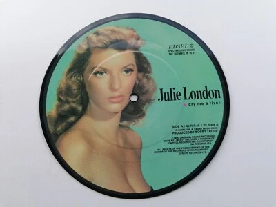 JULIE LONDON   UK 45  PICTURE DISC CRY ME A RIVER Foto 1 de 2