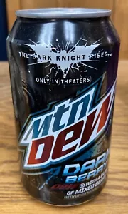 2012 Mountain Dew Dark Berry The Dark Knight Rises Empty Bottom Drained 12oz Can - Picture 1 of 5
