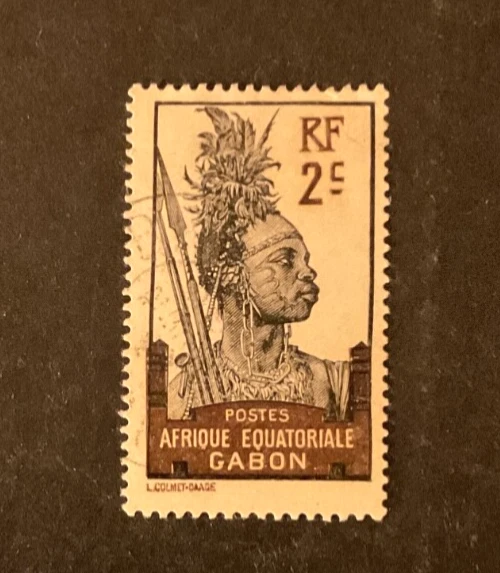 Stamps Gabon Scott #50 used - Image 1 of 1