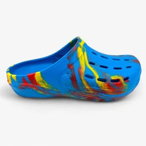 AND1 Bodega Clog Yellow Multicolor Mens Sandal Slip-On - Picture 1 of 6