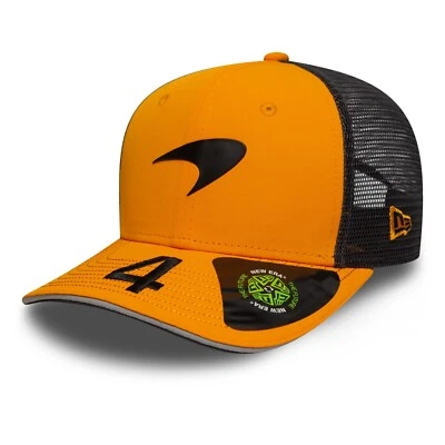 McLaren F1 Équipe Officiel Lando Norris Adultes Casquette Baseball Papaye Orange - Photo 1/4