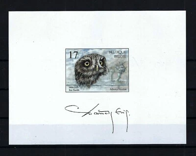 [NIA22] Belgium NA6-NL Owls MNH ** Souvenir 1999 SUPERB - Image 1 of 2