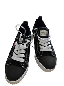 Levis Jugend Jungen Mädchen klassische Sneaker Gr. 3 schwarz Canva Schnürschuhe NEU - Bild 1 von 5