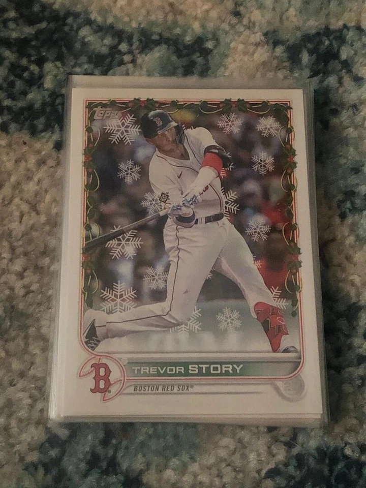 N10 2022 Topps Holiday Base Trevor Story Boston Red Sox - Image 1 of 1