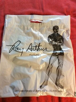 RAY ARTHUR ORIGINALS SACO PLÁSTICO DÉCADA DE 1970 CHRISTOPHER STREET LGBTQ HOMEM BIGODE GAY - Imagem 1 de 4