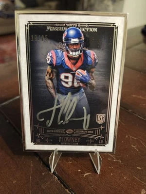 JADEVEON CLOWNEY 2014 TOPPS MUSEUM COLLECTION RC FRAMED AUTO SILVER /25. TEXANS. - Image 1 of 2