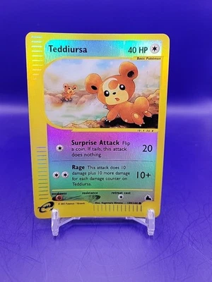 2003 Pokémon Teddiursa 109/144 Skyridge Reverse Holo LP/MP Nintendo  - Image 1 of 2