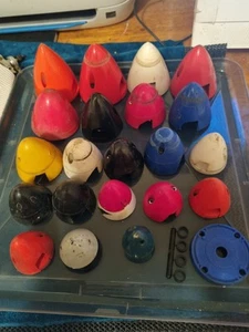 21 X ASSORTED SIZES - AIRPLANE NOSE CONES - Picture 1 of 2