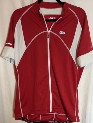 Jersey de ciclismo Louis Garneau rojo para hombre cremallera completa ligero talla XXL Foto 1 de 4