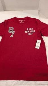 Men's Aeropostale Red Short Sleeve T Shirt Size S - Picture 1 of 4