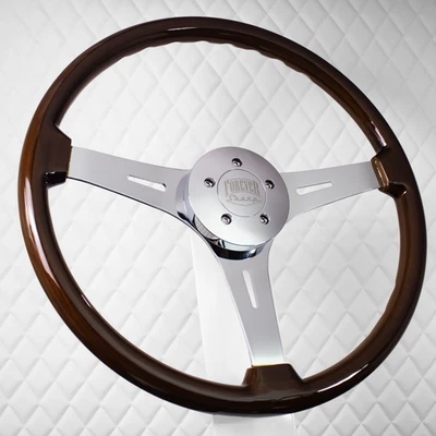 Forever Sharp 18" Wood Steering Wheel Big Rig Kenworth W900 & PETE 320-389 T04 - Image 1 of 4