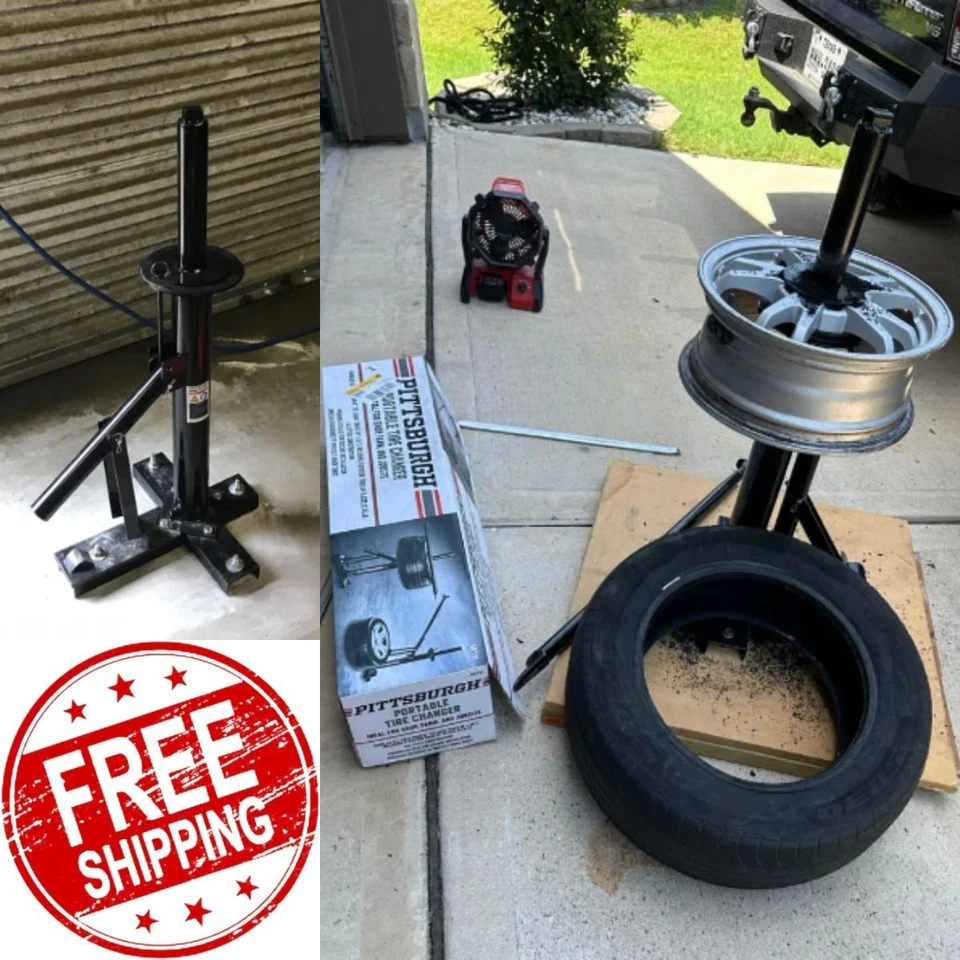 Portable Manual Tire Changer Bead Breaker Tool Car Truck Motorcycle Tires 8-12.5 - Image 1 of 4