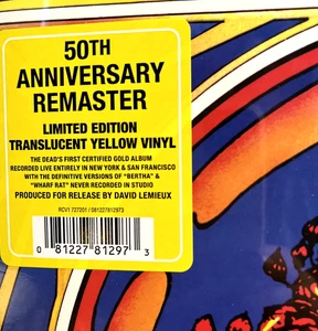 GRATEFUL DEAD Skull & Roses *SEALED* Remastered 2x Yellow Vinyl LP w/ Hype Stick - Imagen 1 de 4