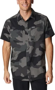 Columbia Herren Utilizer Shirt Printed Woven Kurzarm Grau Camouflage Gr. L, Neu - Bild 1 von 5