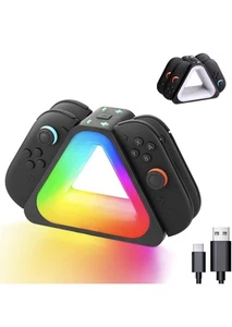 Charging Dock for Nintendo Switch 2, Charging Station with 7 RGB Light Modes - Picture 1 of 7