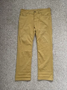 Pantalone prAna Brion uomo 36x32 beige slim fit elasticizzato outdoor escursionismo nylon - Foto 1 di 6