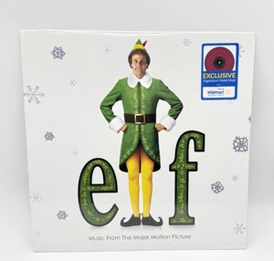 Elf Movie Soundtrack (Walmart Sugarplum Violet Vinyl Record, 2003) NEW SEALED - Foto 1 di 8