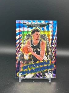 Victor Wembanyama 2024-25 Panini Mosaic Storm Chasers Silver Prizm #13 Spurs - Picture 1 of 2