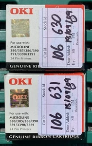 Twin Pack Oki 09002309 24 Pin Ribbon Microline 380 385 386 390 391 3390 3391 - Picture 1 of 2