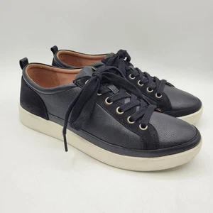 Vionic Winny Women's Size 8.5 Sneakers Shoes Leather Black Ergonomic Footbed - Picture 1 of 15
