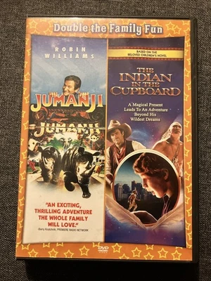 Jumani / The Indian In The Cupboard Double Feature 2 Disc DVD Set ROBIN WILLIAMS - Image 1 of 4