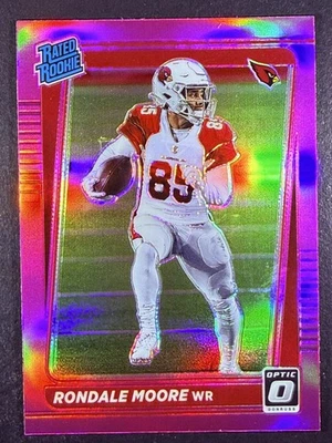 2021 Donruss #P-270 Rondale Moore Optic Rated Rookie Preview Pink RC Cardinals - Image 1 of 2