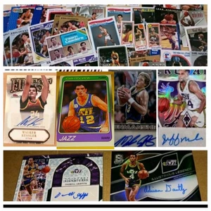 JAZZ 50+ STOCKTON '89 FLEER RC, AUTOS DANTLEY, GRIFFITH SP, KESSLER RC/K. MALONE - Picture 1 of 24