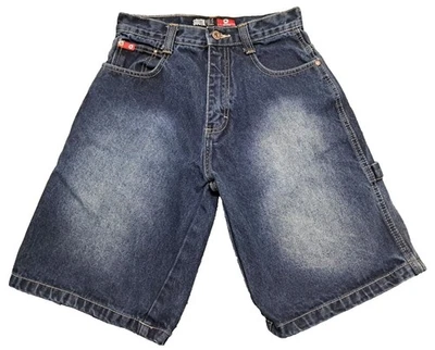 Pantalones Cortos De Colección Southpole Azul Jean Niños 14 Denim Utilidad Carga Sueltos Y2K Piernas Sueltas Foto 1 de 4