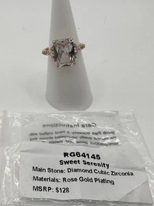 Bomb Party April Birthday 2025 Rhodium “Sweet Serenity” RG64145 Size 7 - Picture 1 of 2