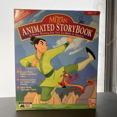 Disney Mulan Animated Storybook (CD-ROM) (Windows 95 & Macintosh PowerPC) NEW - Image 1 of 4