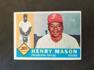 HENRY MASON 1960 TOPPS BASEBALL CARD #331 PHILADELPHIA PHILLIES - Picture 1 of 2