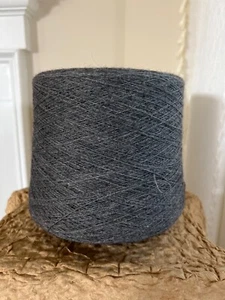 Dark Heather Grey Cone Peruvian Alpaca/Merino/Acrylic Blend Yarn 2lbs 3oz - Picture 1 of 5
