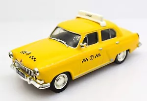 Modellino auto taxi scala 1:43 Volga M21 diecast modellismo statico collezione - Foto 1 di 3