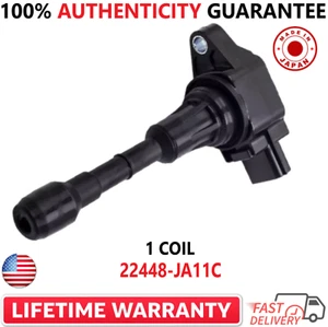 Bobina de encendido x1 GENUINA NISSAN para Nissan e Infiniti V6 2007-2017, 22448-JA11C - Imagen 1 de 3