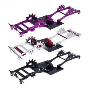 LCG Chassis Gearbox Dual Servo Mount Bumper Kit For 1/10 RC Crawler SCX10 II DIY - Picture 1 of 24
