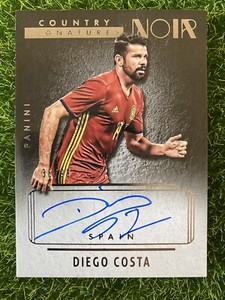 2016-17 NOIR Soccer Country Signatures DIEGO COSTA Spain #36/99 On Card Auto