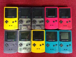 GameBoy Color GBC Lot of 10 Set Nintendo random Console Japan Vintage Junk - Picture 1 of 2