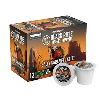 Black Rifle Coffee Company Salty Caramel Latte Keurig K-Cup Pods,12 Ct...