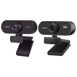 USB HD 1080P/2K Computer Web Cameras with Microphone for  PC Laptop Desktop - Afbeelding 1 van 14