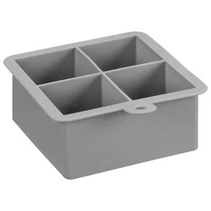 Large Silicone Mould Ice Cube Tray Dishwasher & Freezer Safe Cube Tray - Grey - Picture 1 of 6