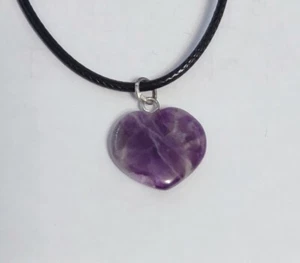 Nuevo Collar Colgante Corazón Amatista de Piedra Natural 0,75 - Imagen 1 de 1