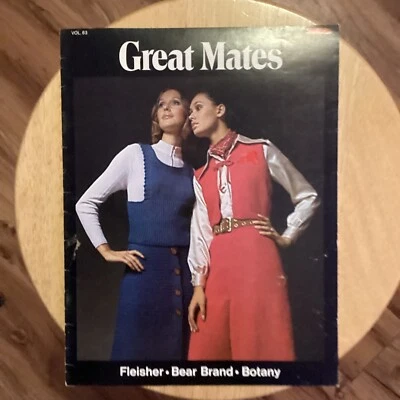 Fleisher Vol. 63 - GREAT MATES - Crochet & Knitting Patterns Mod Boho 1970s - Image 1 of 4