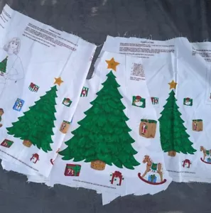 Appliques Christmas Trees Vintage VIP Fabric Screen Print - Cranston Print Co - Picture 1 of 8