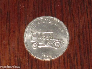 RENAULT 20/30HP 1906 SHELL oil petrol METAL MEDALLION token FREE POST AUSTRALIA - Picture 1 of 3
