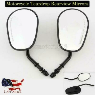 Espejos retrovisores laterales lágrima para motocicleta Harley-Davidson Dyna Low Rider FXDL Foto 1 de 4